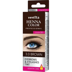 Venita Professional Henna Color Gel żelowa farba do brwi i rzęs 3.0 Brown