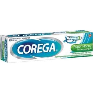 Corega  Super mocny krem mocujący do protez zębowych Mocno Miętowy 70g (5054563081780)