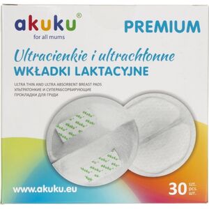 Akuku Akuku Wkładki laktacyjne ultracienkie i ultrachłonne - 30 sztuk