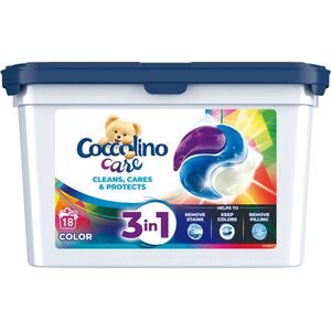 Coccolino  Coccolino Care Caps Kapsułki do prania 3in1 Color (18 prań) 486g