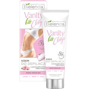 Bielenda Vanity bio Clays krem do depilacji z różową glinką skóra wrażliwa 100ml