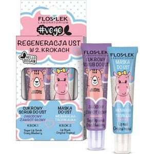 Floslek FLOS*LIP CARE VEGE Duo(Scrub jagoda+Maska trop)