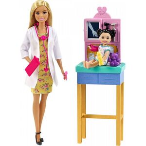 Lalka Barbie Barbie Kariera - Zestaw Pediatra (GTN51)