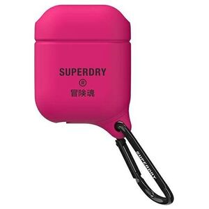 Superdry Etui ochronne Waterproof do AirPods 1/2 różowe