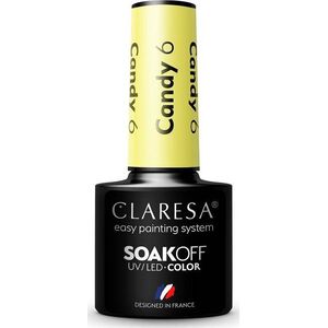 Claresa Claresa Soak Off UV/LED Candy lakier hybrydowy 6 5g