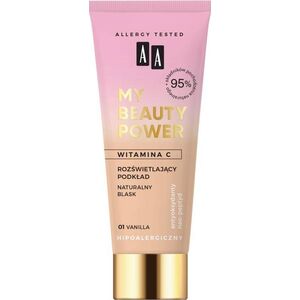 AA AA My Beauty Power rozświetlający podkład 01 Vanilla 30ml