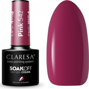 Claresa CLARESA_Soak Off UV/LED Pink lakier hybrydowy 542 5g