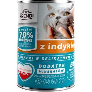 Pet Republic Frendi kawałki indyka w delikatnym sosie dla kota 400g