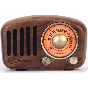 Radio Feegar Feegar Retro Radio Kuchenne Z Drewna Fm 10H Bt 4.2