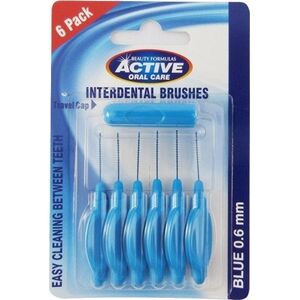 Active Oral Care ACTIVE ORAL CARE_Interdental Brushes czyściki do przestrzeni międzyzębowych 0,60mm 6szt.