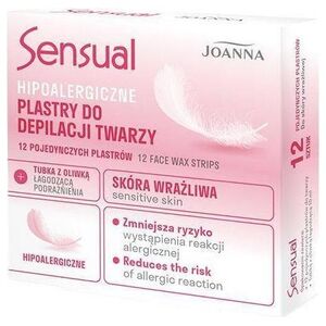 Joanna JOANNA_Sensual hipoalergiczne plastry do depilacji twarzy 12 szt.