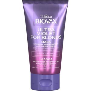 L'BIOTICA_Biovax Ultra Violet For Blonds Mask intensywnie regenerująca maska tonująca do włosów blond i siwych 150ml