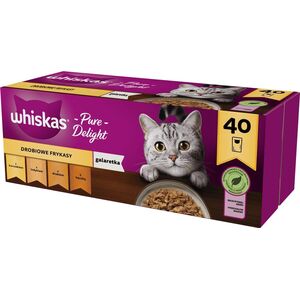 Whiskas Potrawka Adult 40x85g Smaki Drobiowe