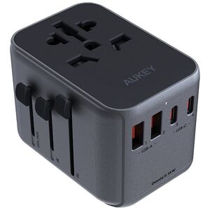 Aukey podróżna EU/US/UK/AUS, DC, PD 35W