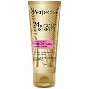 Perfecta Perfecta 24K Gold & Rose Oil luksusowy regenerujący krem do rąk 75ml