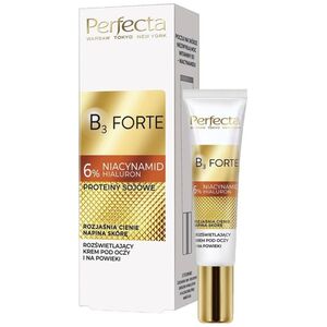 Perfecta Perfecta B3 Forte rozświetlający krem pod oczy i na powieki z 6% niacynamidem 15ml