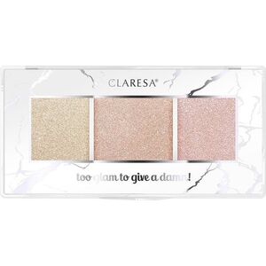 Claresa Claresa Too Glam To Give A Damn paleta rozświetlaczy 12 Golden Glow 12.5g