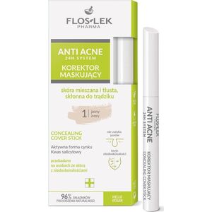 Floslek Floslek Anti Acne 24h System korektor maskujący 1 Jasny