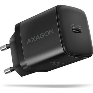 Φορτιστής Axagon AXAGON ACU-PD20, φορτιστής τοίχου 20W, 1x θύρα USB-C, PD3.0/PPS/QC4+/AFC/Apple, μαύρο 13260757 8595247908292