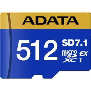 Karta ADATA ADATA MicroSDXC karta 512GB Premier Extreme SD7.1, U3, C10, V30 (R:800/W:700 MB/s)