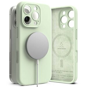 Case for IPHONE 16 PRO MAX Ringke Silicone Magnetic MagSafe Soft mint 8809961789687