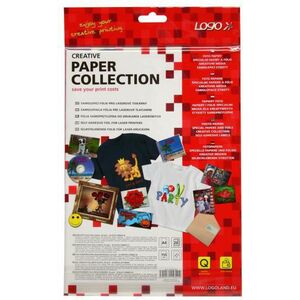 Logo Self-adhesive paper, white, gloss, A4, 155 g/m2, 20 sheets (15342)