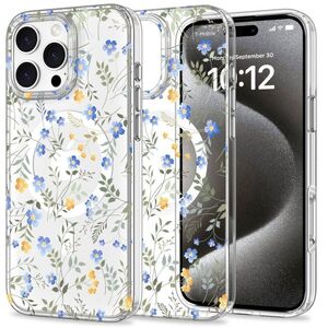 Case IPHONE 16 PRO MAX Tech-Protect MagMood MagSafe Spring Flowers transparent 5906302311538