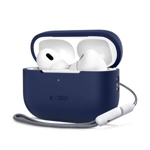 Case APPLE AIRPODS PRO 1 / 2 Tech-Protect Silicone navy blue 5906302313686