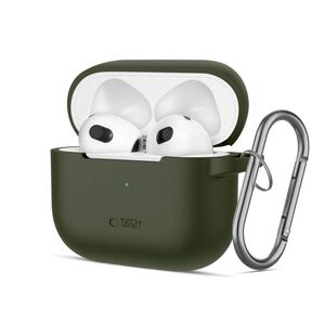 Case APPLE AIRPODS 3 Tech-Protect Silicone Olive green 5906302375110