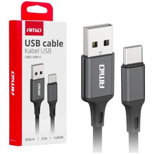 Kabel USB AMiO Kabel do ładowania usb-a - usb-c 2a 200cm fulllink amio-03900