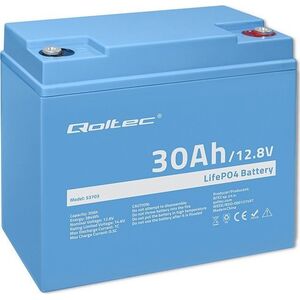 Qoltec Qoltec Akumulator LiFePO4 Litowo-Żelazowo-Fosforanowy | 12.8V | 30Ah | 384Wh | BMS