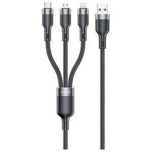 Kabel USB Awei AWEI kabel CL-975 usb-c/lightning/mico 3w1 czarny/black