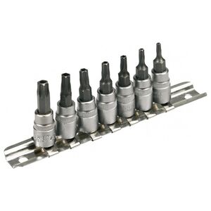 Topex Zestaw nasadek trzpieniowych Torx z otworem 1/4" T10-T40 7szt. (39D378)