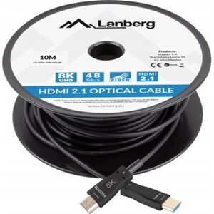 Kabel Lanberg KABEL HDMI M/M V2.1 10M 8K CZARNY OPTYCZNY AOC LANBERG