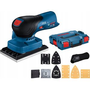 Szlifierka Bosch Bosch cordless orbital sander GSS 12V-13 Professional solo (blue/black, without battery and charger, in L-BOXX, 3 sanding plates)