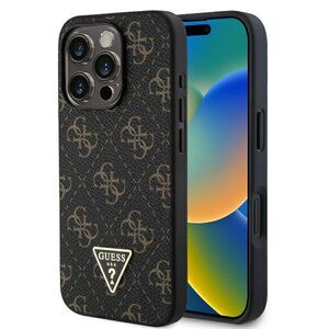 Original Case IPHONE 16 PRO MAX Guess Hardcase New 4G Triangle (GUHCP16XPG4GPK) black 3666339340216