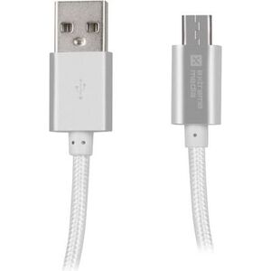 Natec USB-A - καλώδιο USB microUSB 1 m Ασημί (NKA-1211) 4764110