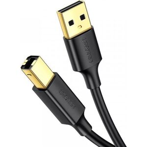 Καλώδιο Ugreen USB 2.0 A-B UGREEN US135 για εκτυπωτή, επίχρυσο, 5m (μαύρο) (10352) - 023772 7295732