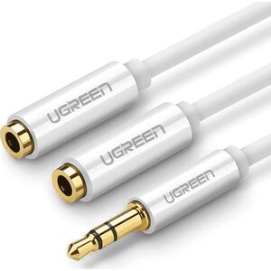 Cable Ugreen Jack 3.5mm - Jack 3.5mm x2 0.2m white (UGR542WHT)