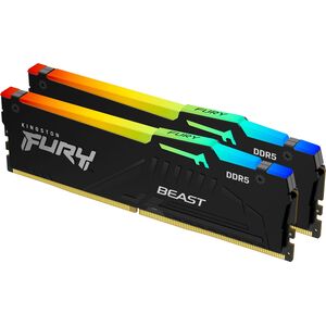 Μνήμη Kingston Fury Beast RGB, DDR5, 16 GB, 6000 MHz, CL40 (KF560C40BBAK2-16) 10589114