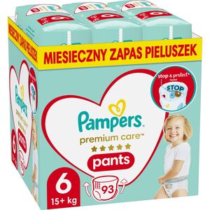 Pampers Pants Premium Care 6 πάνες, 15+ κιλά, 93 τεμ. 12322556