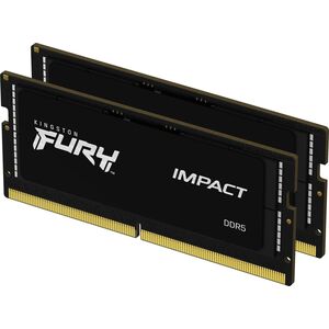 Laptop memory Kingston Fury Impact, SODIMM, DDR5, 64 GB, 5600 MHz, CL40 (KF556S40IBK2-64)