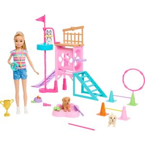 Mattel Barbie Doll Dog Playground + Σετ ταινιών Stacie HRM10 13169168