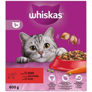 Whiskas Whiskas Sucha Karma dla kota o smaku wołowiny 800 g