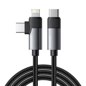 Essager Cable USB Essager EXCTTL-WL0G-P USB-C to lightning+USB-C 65W 1m (gray) 068981  EXCTTL-WL0G-P έως και 12 άτοκες δόσεις 6971958733170