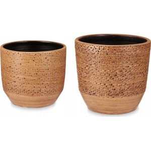 Ibergarden DOTS&LINES κεραμικές γλάστρες 2 τεμαχίων: Ø 20 cm και Ø 25 cm 13459128 8430852848499