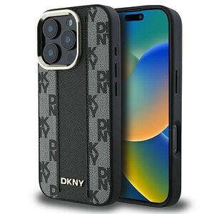 Original Case IPHONE 16 PRO DKNY Hardcase Checkered Pattern MagSafe (DKHMP16LPCPVSLK) black 3666339333164