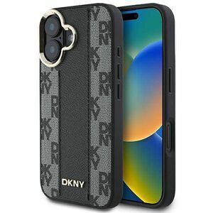 Original Case IPHONE 16 PLUS DKNY Hardcase Checkered Pattern MagSafe (DKHMP16MPCPVSLK) black 3666339333157