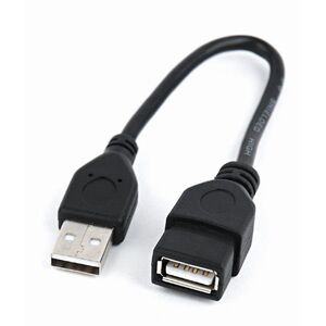 Adapter USB Gembird Czarny  (CCP-USB2-AMAF-0.15M)