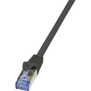 LogiLink CAT 6a Patchcord S/FTP Czarny 1m (CQ3033S)